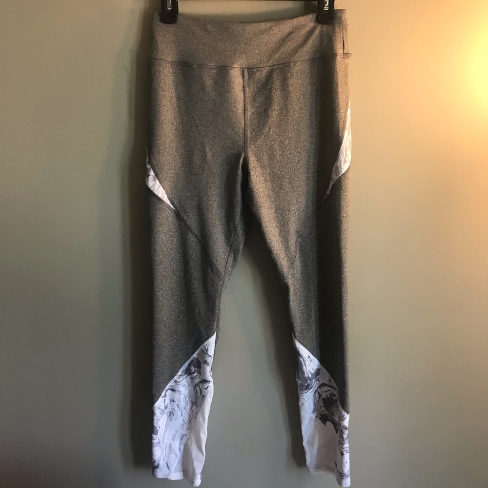 GREY MARBLE HIGH WAISTED LEGGINGS